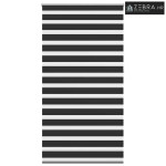 Zebra zavjesa 120,9 x 230 cm Širina tkanine 116,7 cm crna - Crna 120 x