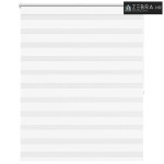 Zebra zavjesa 120,9 x 175 cm Širina tkanine 116,7 cm bijela - Bijela 1