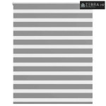Zebra zavjesa 140,9 x 175 cm Širina tkanine 136,7 cm siva - Siva 140 x