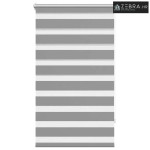 Zebra zavjesa 90,9 x 150 cm Širina tkanine 86,7 cm siva - Siva 90 x 15