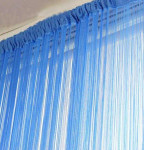 Nove string zavjese na resice plave boje 200x200cm