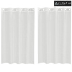 Voile zavjese s ušicama 2 kom bijele - Bijela 140 x 175 cm s ušicama