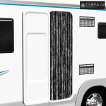 Zavjesa protiv muha - Zastor protiv insekata antracit 56 x 200 cm šeni