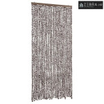 Zavjesa protiv muha - Zastor protiv insekata smeđe-bijeli 100 x 220 cm