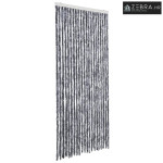 Zavjesa protiv muha - Zastor protiv insekata srebrni 90 x 220 cm šenil