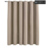 Zavjesa za zamračivanje s metalnim prstenima bež 290 x 245 cm - Bež