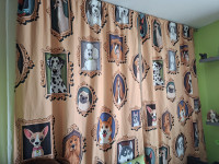 Zavjese za dječju sobu Dog Painting