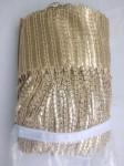 Zlatne zavjese na resice - glitter string GOLD 100x200cm