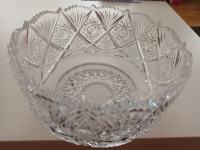 Kristalna zdjela, Kristal Samobor, promjer 17,5 cm