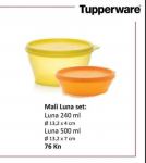 Tupperware Luna set
