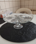 Vintage kristalni stalak za tortu, promijera 25 cm, u super stanju