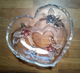 Vintage srce višebojna zdjela