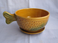 Zdjela RIBE sa tanjurićem KIL-keramika. SAND-2