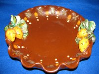Zdjela za voće JAGODE. Terakota. 25,5 cm. ULTRA