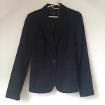 Crni strukirani sako Mango 36 novo