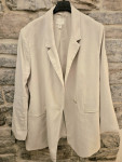 H&M oversized bež sako, viskoza