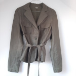 Maslinasto zeleni sako lan viskoza 40 novo