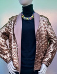 Roza gold svjetlucavai sako by Heidi Klum vel.M/L