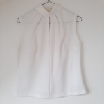 Bijela bluza top bez rukava 36