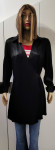 Divna nova crna ženska svileno viskozna elegantna tunika ZARA br.L
