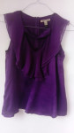 Ljubičasta bluza svila MANGO 36