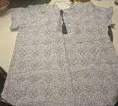 PLAVO - BIJELA BLUZA VEL 38 - NOVO S ETIKETOM