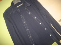 TAMNO PLAVA KOŠULJA VEL.40/42