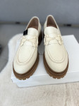 Baldinini Zenske Mokasinke Kožne bijele krem broj 41 Orginal NOVO