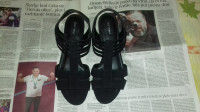 Graceland crne ženske cipele na petu, veličina 39