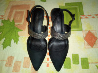 Graceland ženske crne cipele sa visokom petom