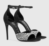 GUCCI

Woman Embellished Satin Sandal In Black