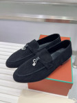 Loro Piana mokasine polubotke ženske baletanke loafers, koža, Cipele