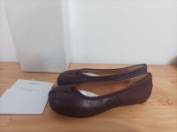 Maison Margiela mokasine polubotke ženske baletanke, koža, Cipele