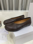 Maison Margiela mokasine polubotke ženske baletanke, koža, Cipele