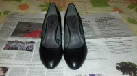 S. Oliver crne ženske cipele sa visokom petom, broj 39
