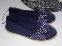 PLAVE CIPELE - ESPADRILE NA TOČKICE  BR. 37 - NOVO