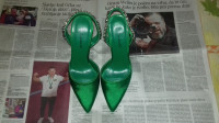 Vlinder ženske zelene cipele sa visokom petom, veličina 37
