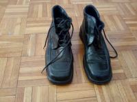 Ženske crne kožne visoke cipele