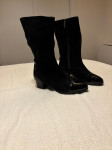 Crne ženske čizme (srednje visine)  ARA br. 37