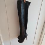 Visoke kožne čizme Versace 37