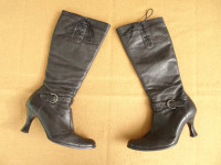 Ženske kožne, visoke čizme Mr. Joseph br. 37