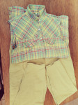 LJETNE HLAČE( 36/42) I KOŠULJA (L)