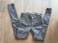 Smeđe hlače kao kožne XS