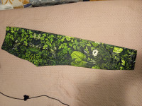 NOVE tajice / leggings – zeleni tropical uzorak, visoki struk