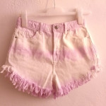 Vruće hlačice šorc povišenog struka 36