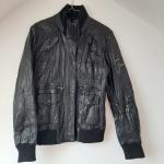 Crna kratka kožna jakna Reserved