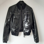 Crna lakirana kožna jakna PHARD 36