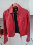 Crvena ženska ķožna jakna Thomas vel.38