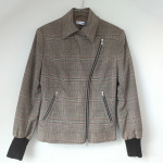 Karirana smeđa jakna Comma 34 novo