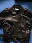 Motoristička rock jakna, prava koža, vel 42